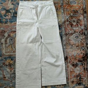 Everlane Wide-Leg Crop size 4 (Bone)